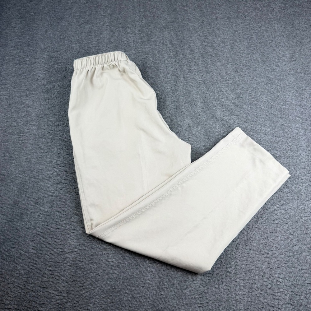 Kim Rogers Trousers Women's 6PS Beige Elastic Waist Petite Straight Leg Pants